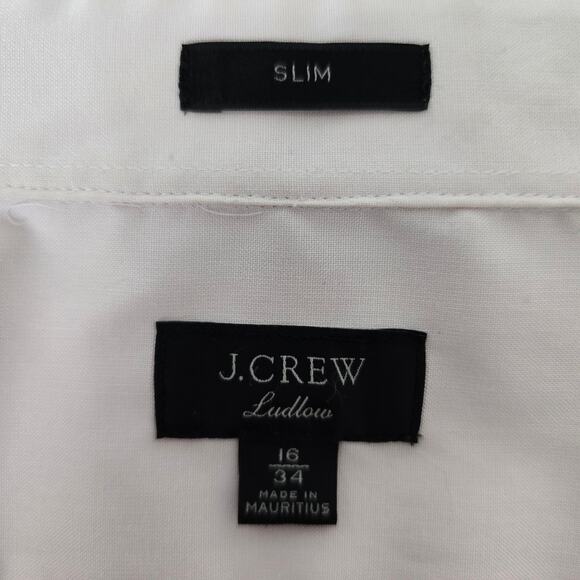 J. Crew Ludlow Dress Shirt Slim Fit Men 16 - 34 Stretch Light pink Long Sleeve - Picture 12 of 13